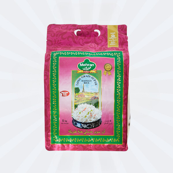 Basmati Rice Long Grain Mehran 5kg