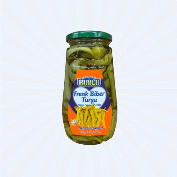 HOT BABY PEPPER PICKLES (BURCU) 580GM 1