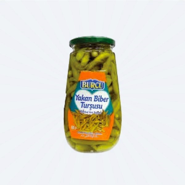 HOT BABY PEPPER PICKLES (BURCU) 580GM 3